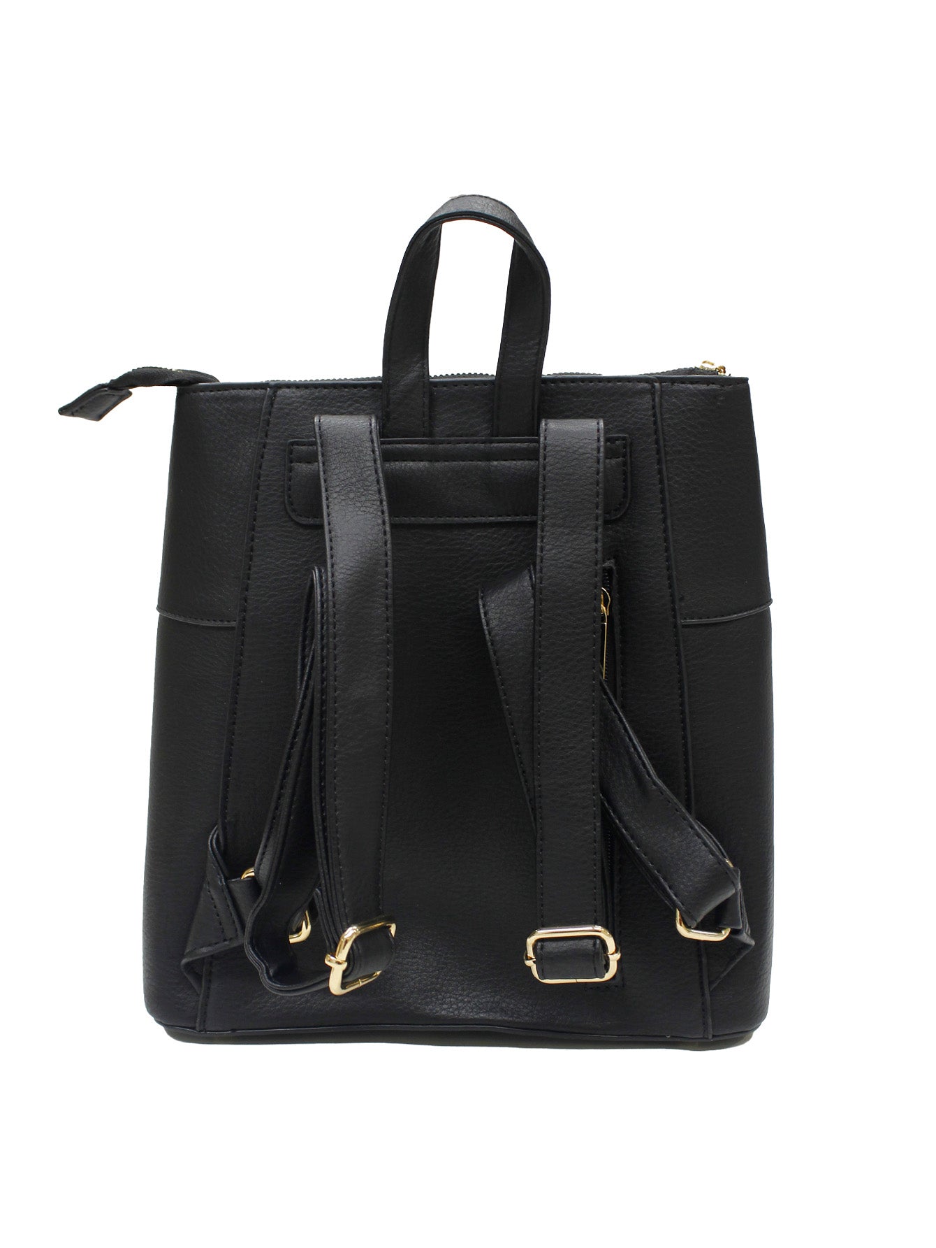 Bolsa Backpack Para Dama Color Negro Chatties