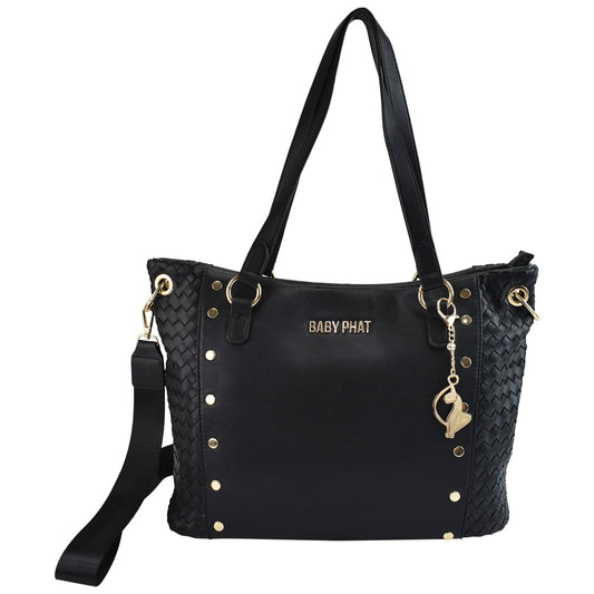 Bolsa Para dama Tipo Tote Con Correa Desprendible Baby Phat Color Negro