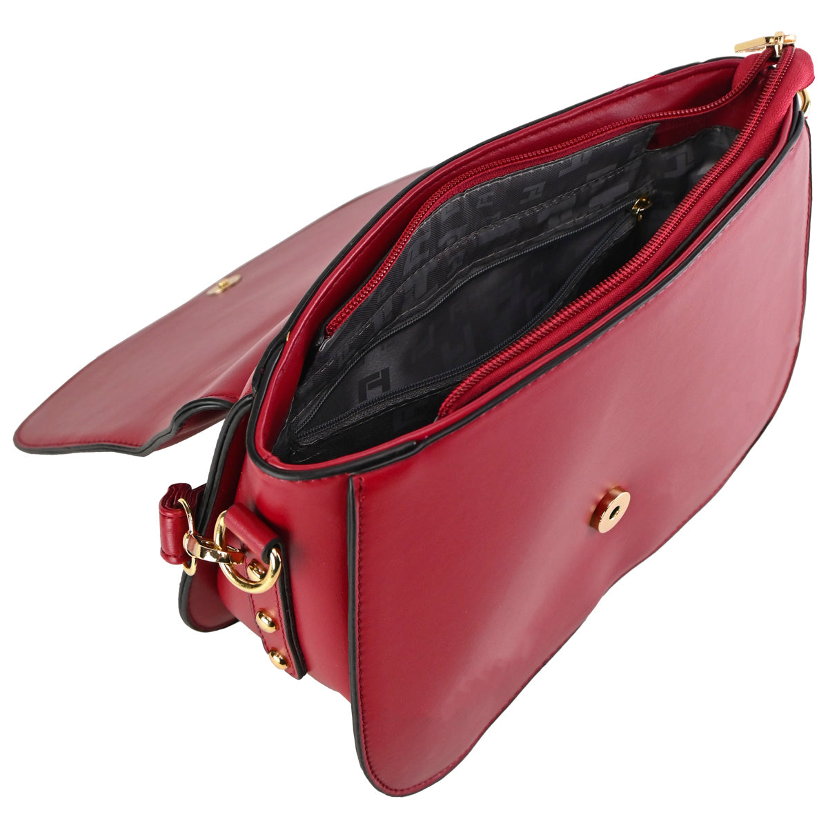 Bolso Crossbody Cruzado Ted lapidus Color Rojo