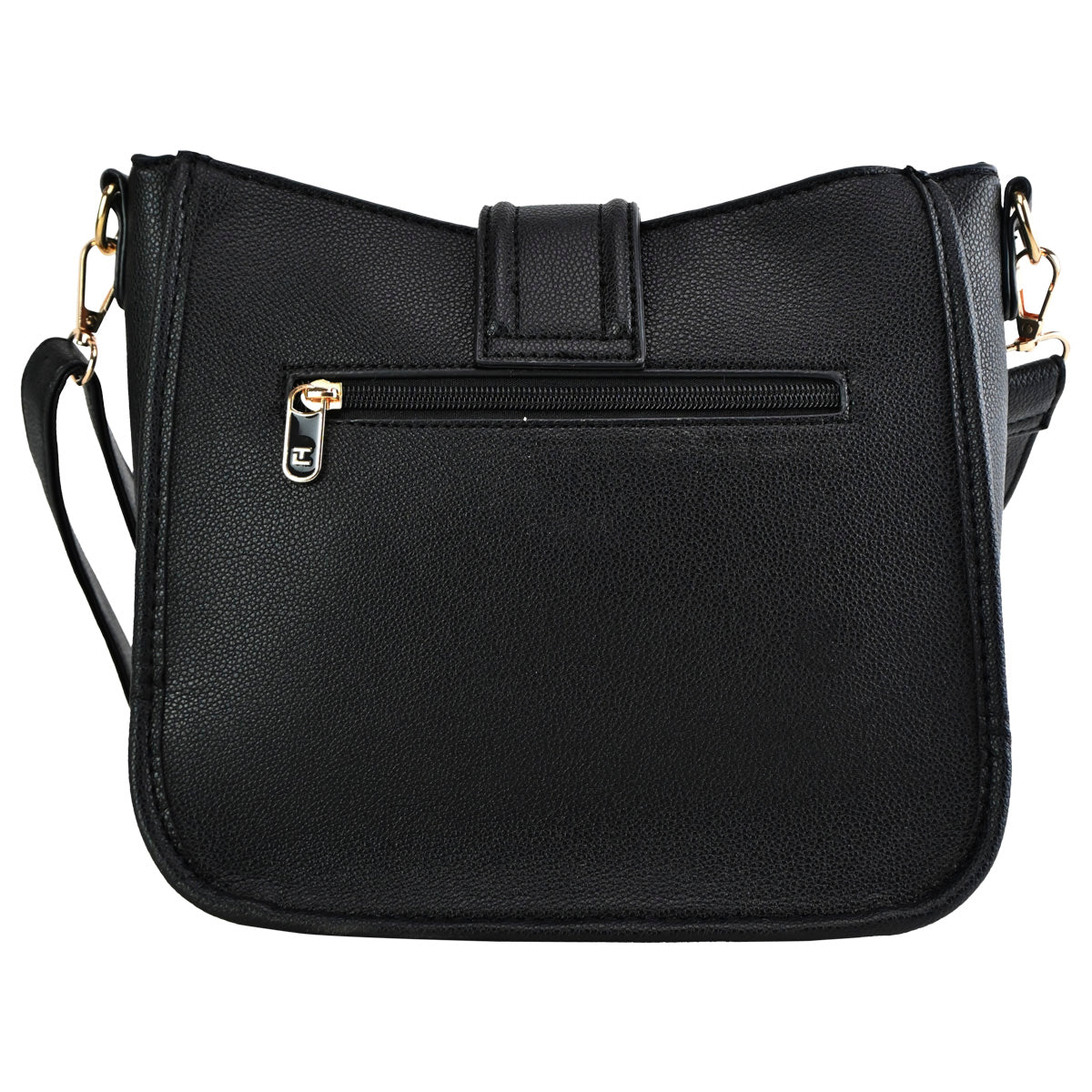 Bolsa Bandolera Cruzada Ted Lapidus Para Mujer Color Negro