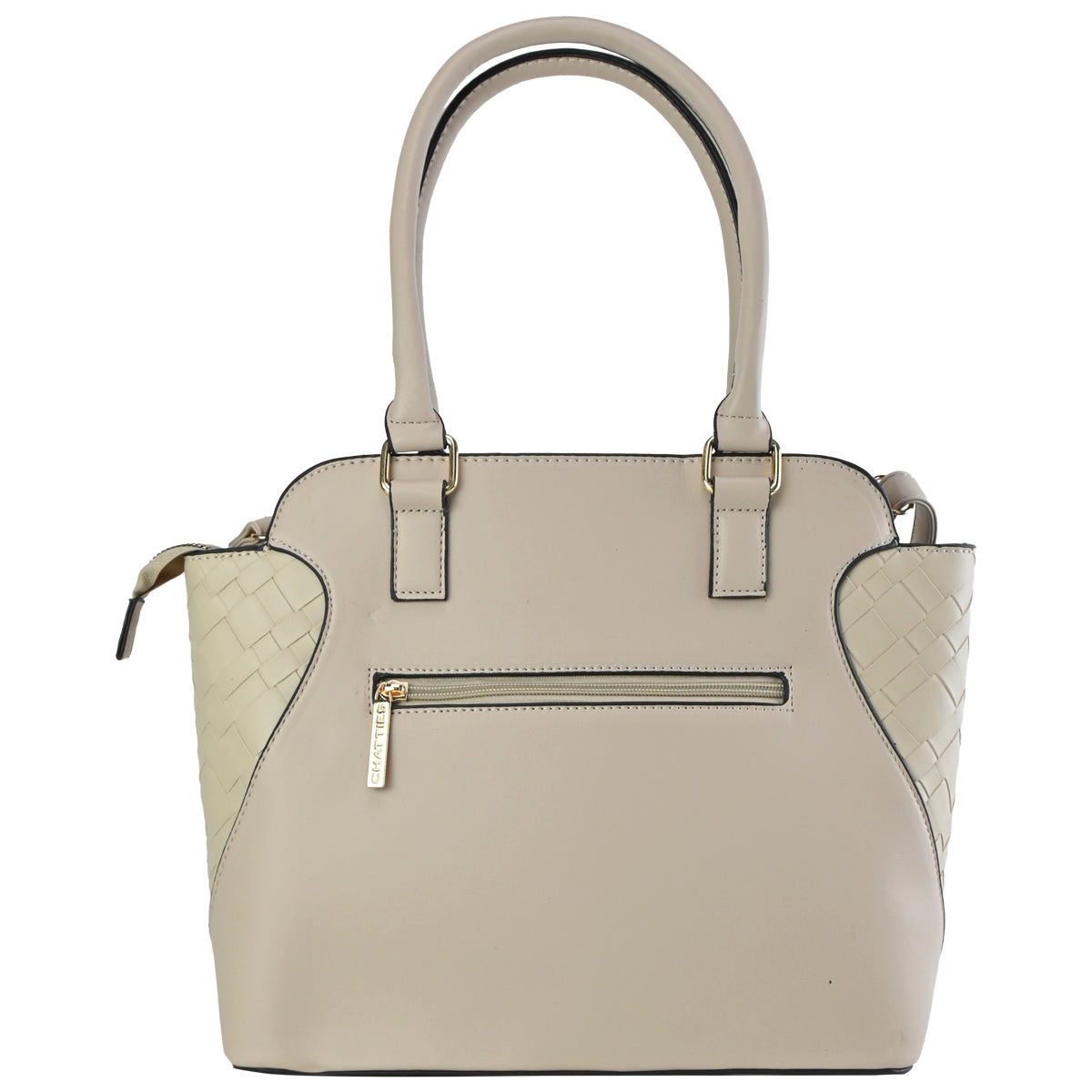 Tote Bag Chatties Beige Para Mujer Con Correa Desmontable