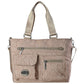 Bolso Tote Chatties Floreada Con Compartimentos