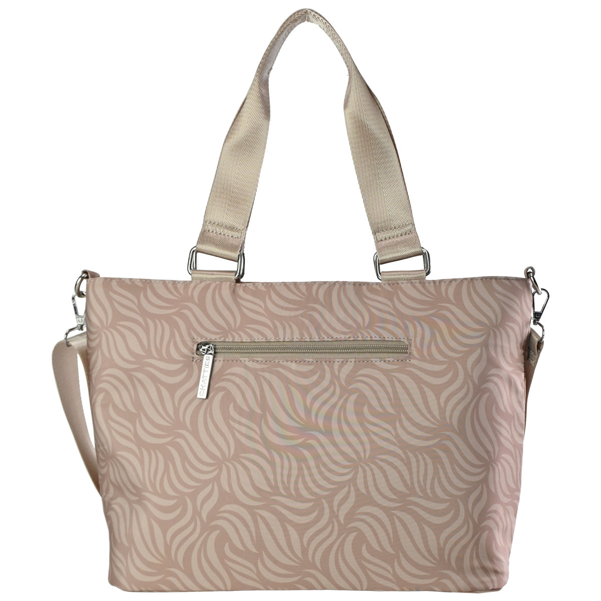 Bolso Tote Chatties Floreada Con Compartimentos