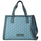 Bolso Shopper Azul Ted Lapidus Para Dama Con Correa Desprendible