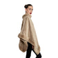 Capa Poncho De Moda Para Mujer Elegante Casual Cómodo Marrón