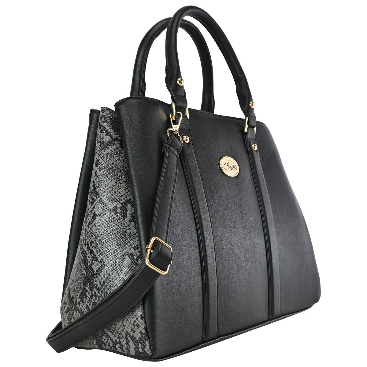 Elegante Bolso Tote Con Correa Chatties Animal Print