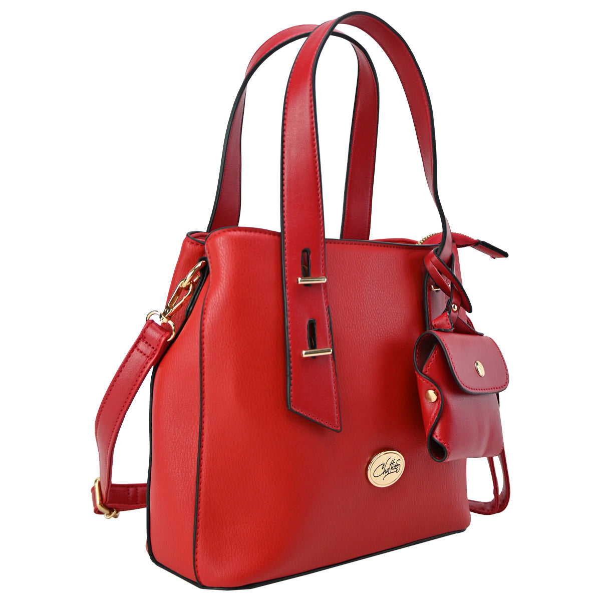 Bolsa Chatties Para dama Tipo Tote Rojo