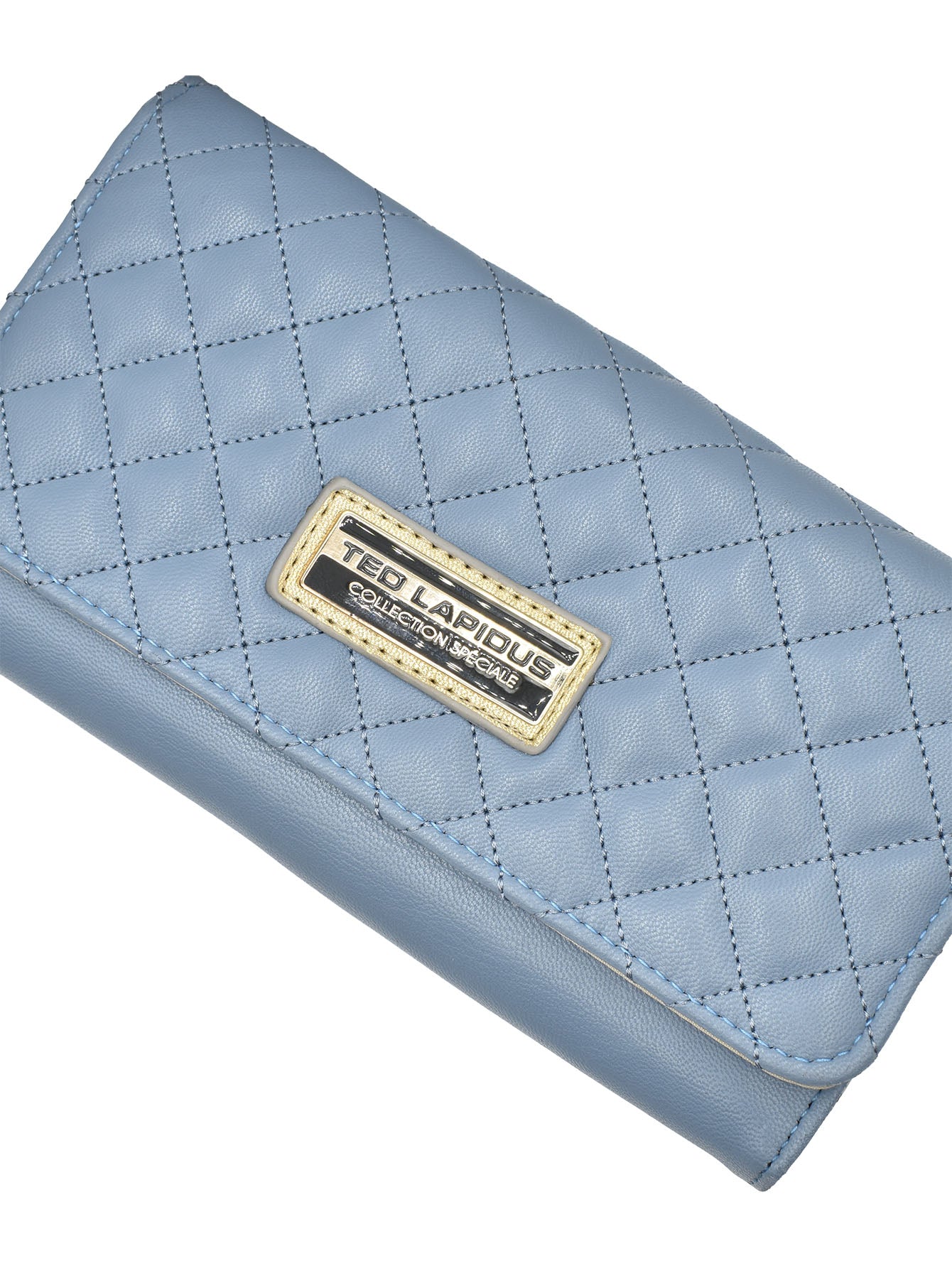 Cartera Para Dama Ted Lapidus Gran Capacidad Color Azul