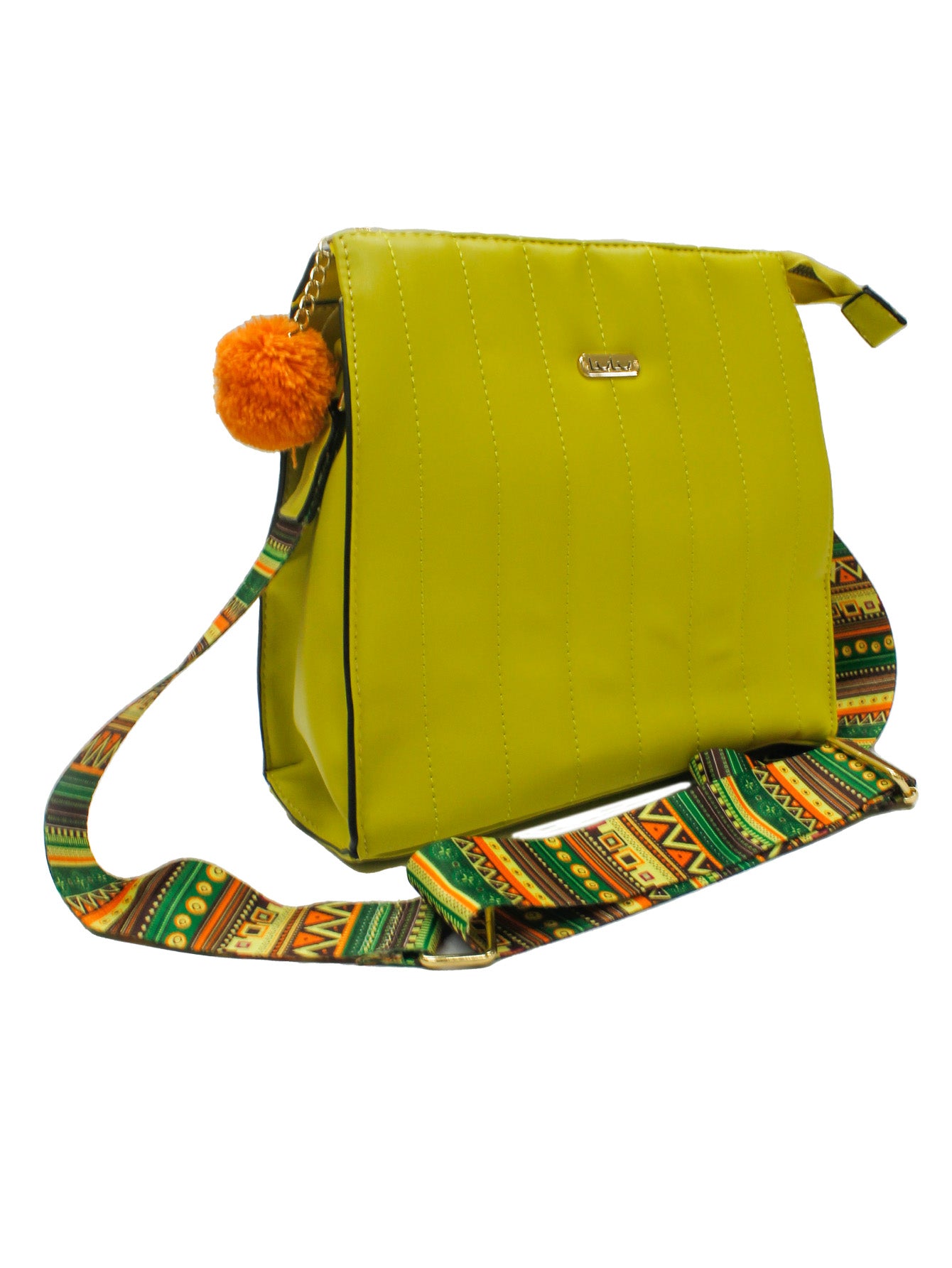 Bolso Tote Lulu Verde Para Mujer Con Correa Larga Decorativa