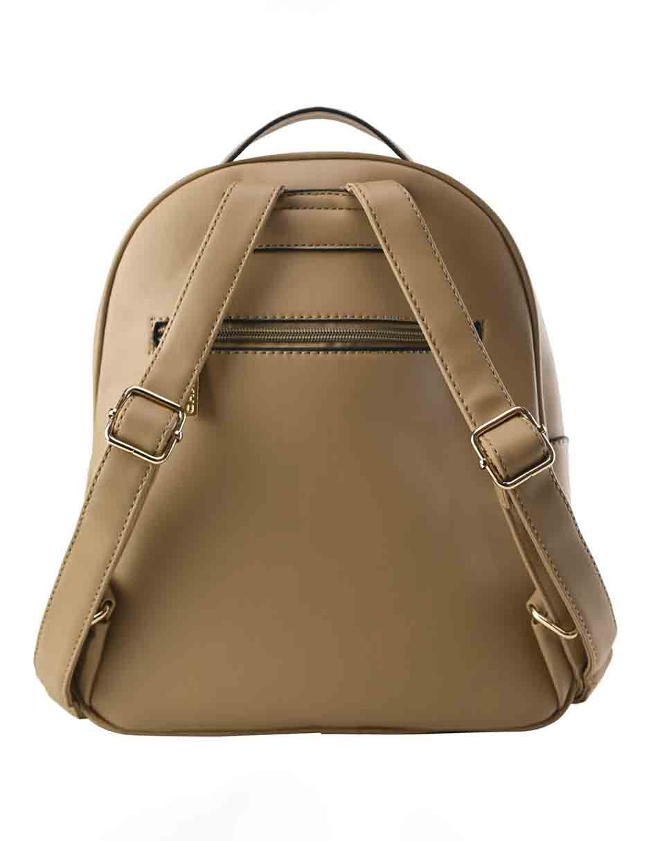 Bolso Backpack Beige Chatties Con Monedero